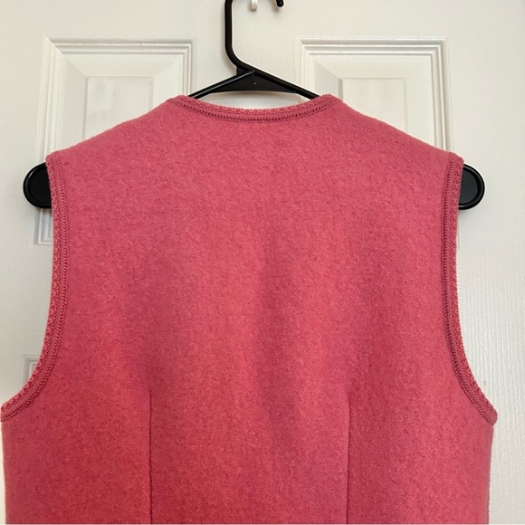 Vintage Geiger Vest Pink 100% Boiled Wool Austria Size 42 or U.S. Size Small - Picture 13 of 16